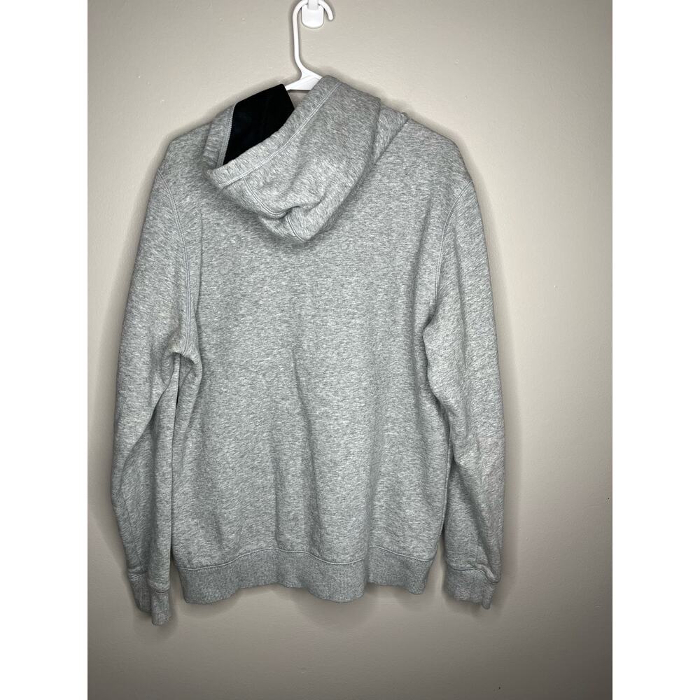 Under Armour Logo Gray & Green Mens Cozy Hooded Drawstring Detail Hoodie Large - Picture 4 of 5
